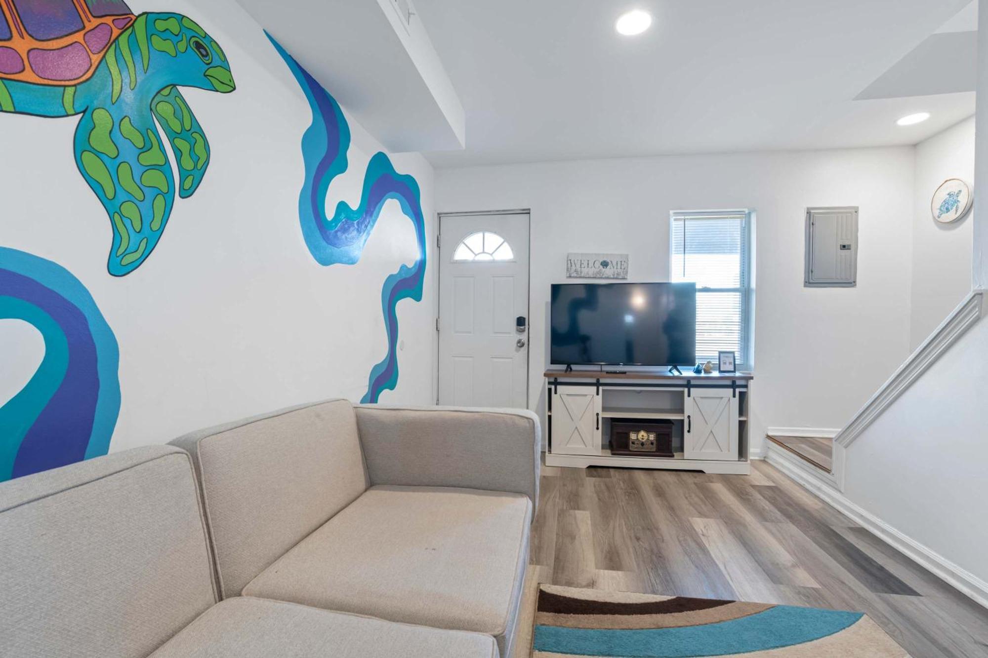Arcade Nook & New Sea Turtle Mural- 3Br Atlantic City Extérieur photo